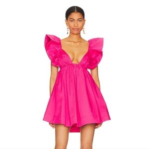 For Love & Lemons Clementine Mini Dress In Pink NWT